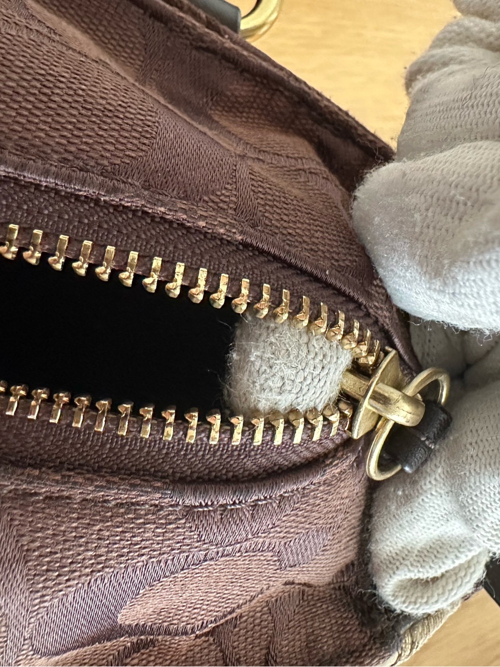 Coach Patchwork Tote Zippy Bag - Picture 10 of 13